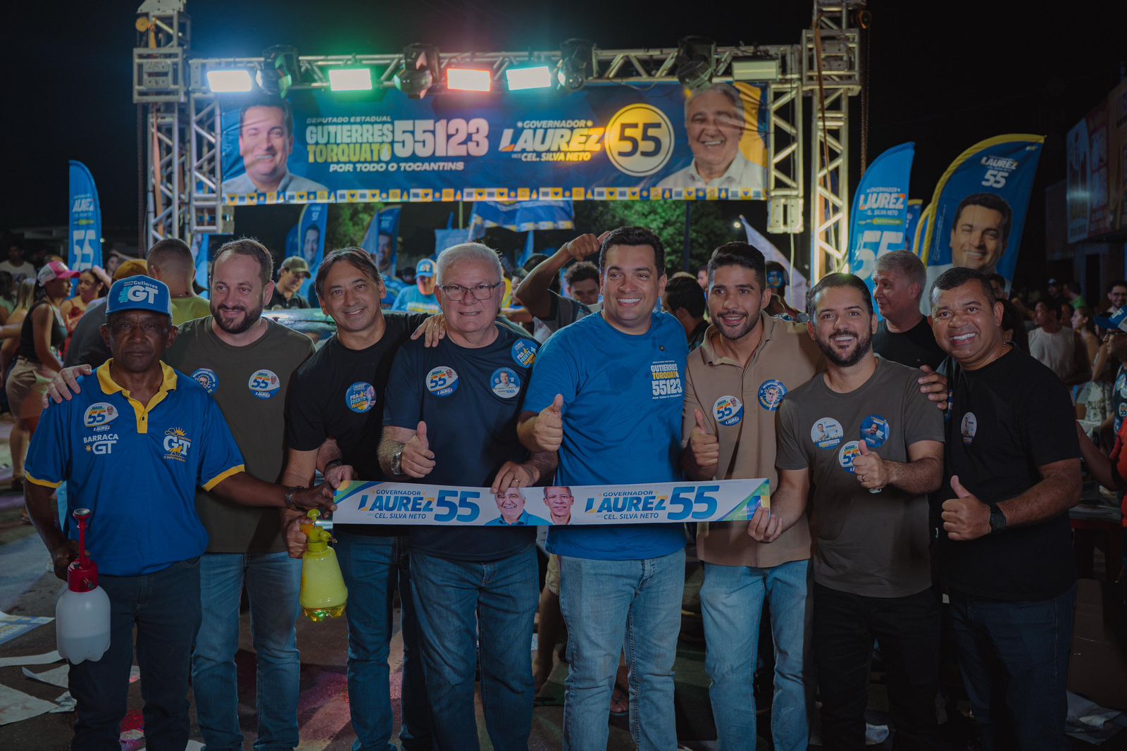 Adesivaço 55 em Dueré reúne prefeito e vereadores da região em grande apoio a Laurez